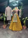 AJD 7888 Designer Wedding Wear Couple Lehenga With Kurta Catalog